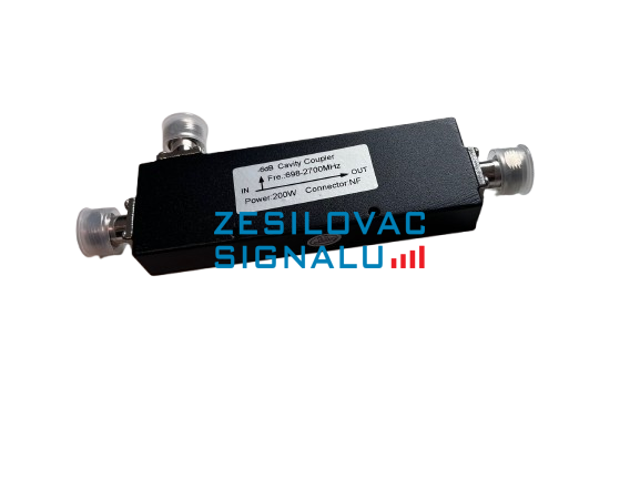 Odbočovač 698-2700 MHz o útlumu 6dB, 3x N(f) Wilkinson