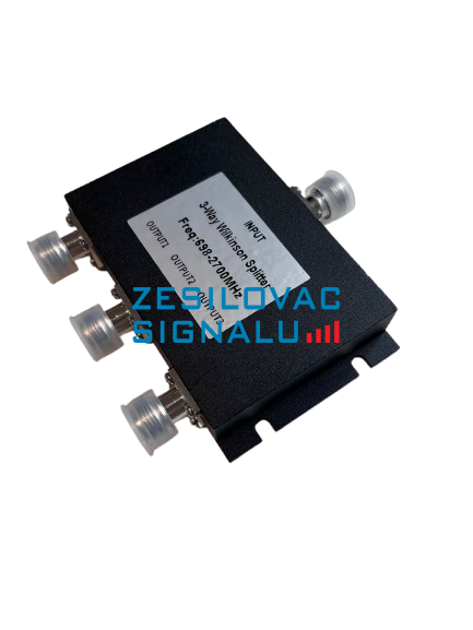 Rozbočovač 698-2700 MHz pro 3 antény, 4x N(f) Wilkinson