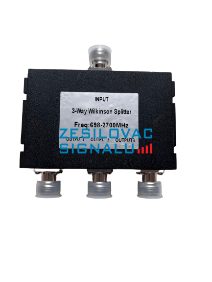 Rozbočovač 698-2700 MHz pro 3 antény, 4x N(f) Wilkinson