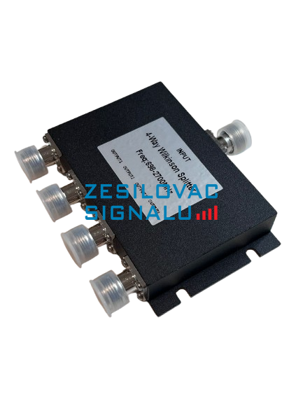 Rozbočovač 698-2700 MHz pro 4 antény ,5x N(f) Wilkinson