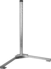 Stožár se základnou s betonovou dlaždicí a gumovou podložkou