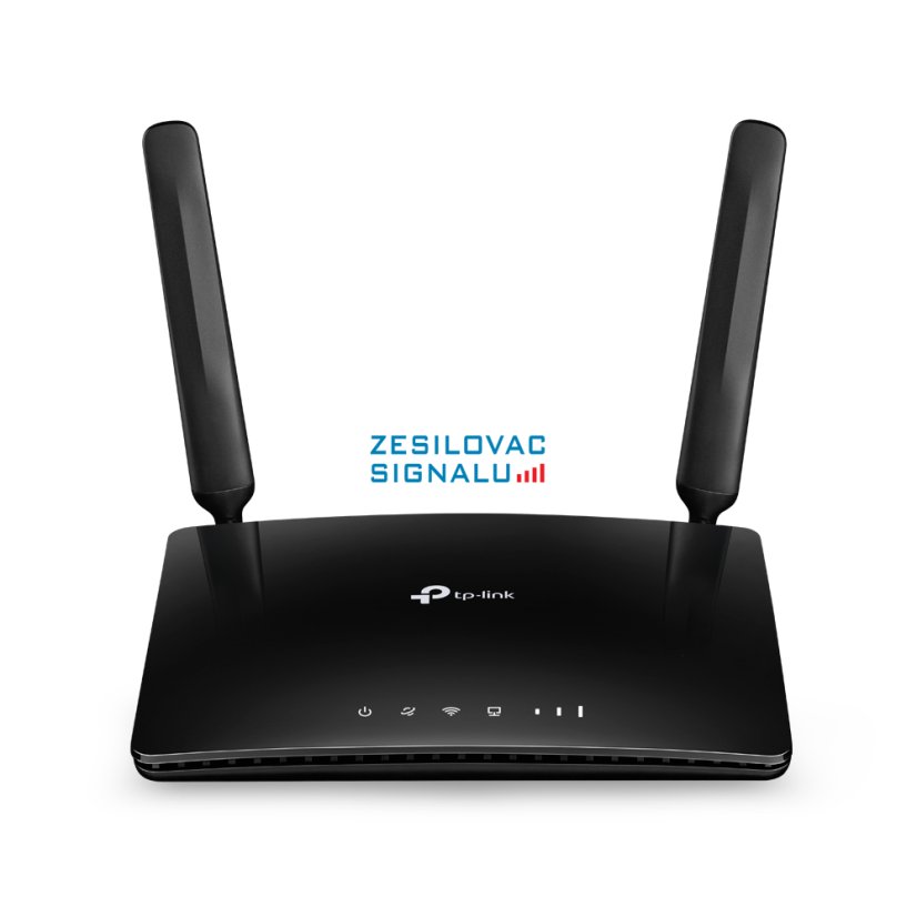 Wi-Fi router TP Link TL-MR6400 s funkcí příjmu mobilního signálu, 300 Mbps – černá